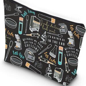 Lab tech Gift western Lab Gift Laboratory Technician Lab Week Zipper Pouch Makeu